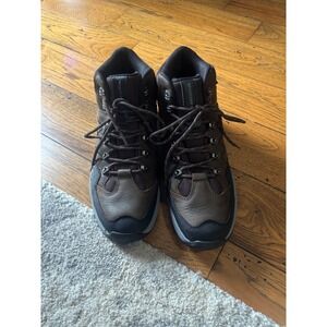 Wolverine Men's Dark Brown Waterproof Leather Hiking Boots Size 12M